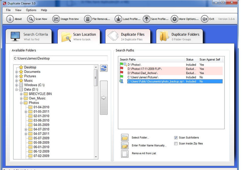 Microsoft duplicate file remover