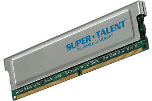 Super Talent Unbuffered Non-ECC DDR 500 Mhz 1GB OC